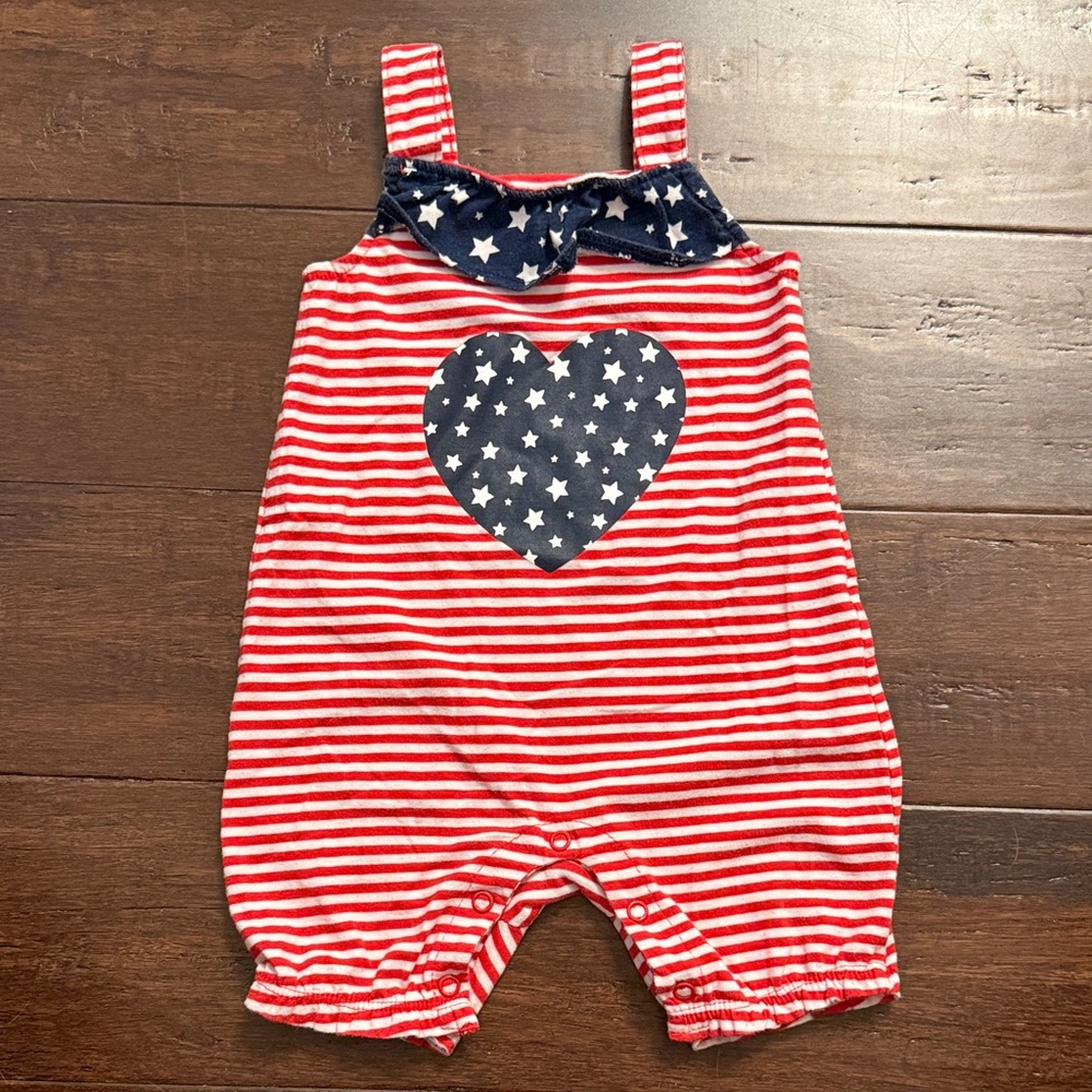 Starry Stripes Kids Romper